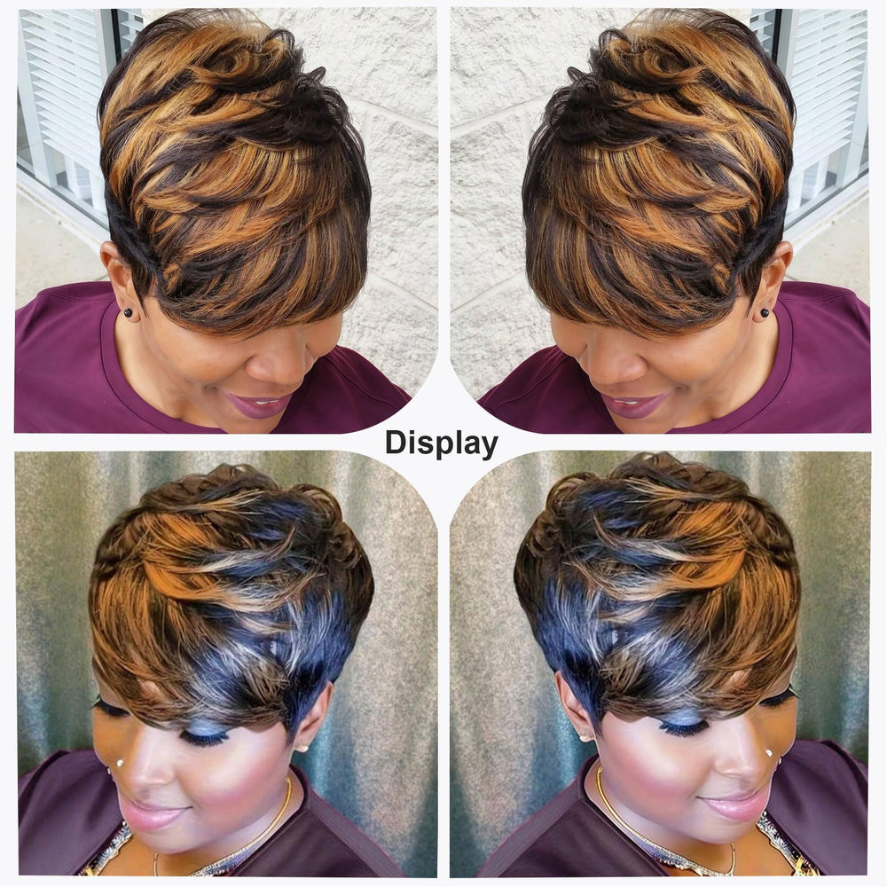 showreal pixie side profile highlighting layered cut and comfortable fit