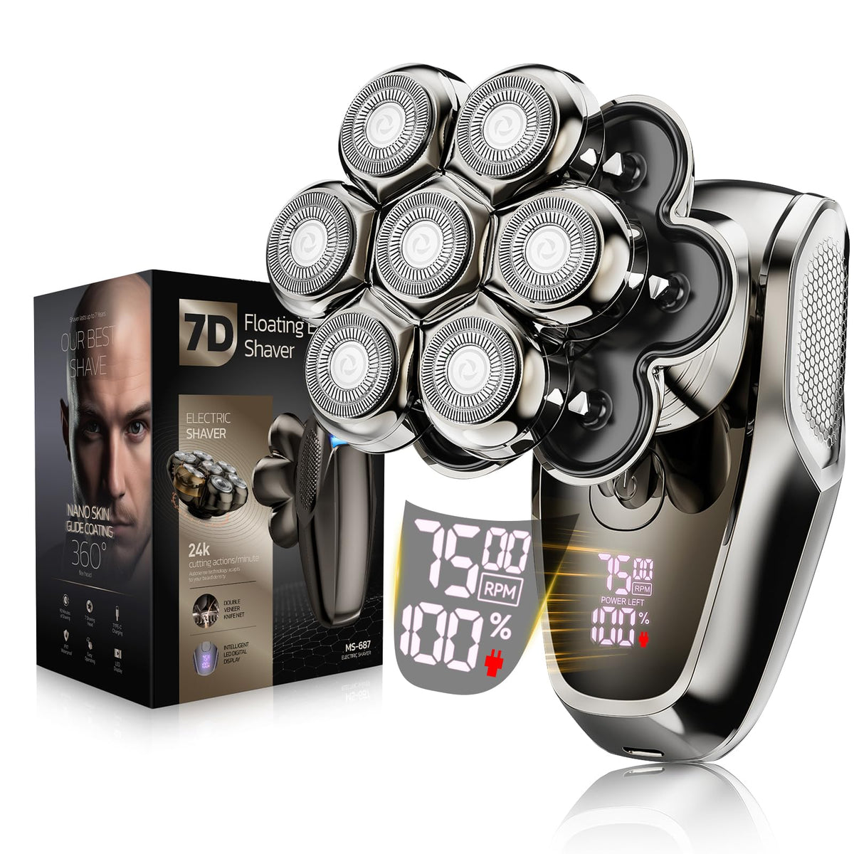 SHPAVVER ETHUP front view showing compact ergonomic body and led display benefit