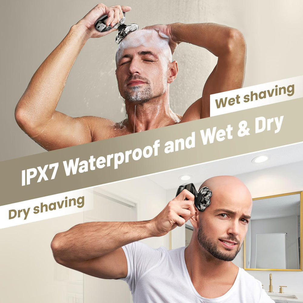 SHPAVVER ETHUP used in shower demonstrating waterproof wet shave convenience benefit