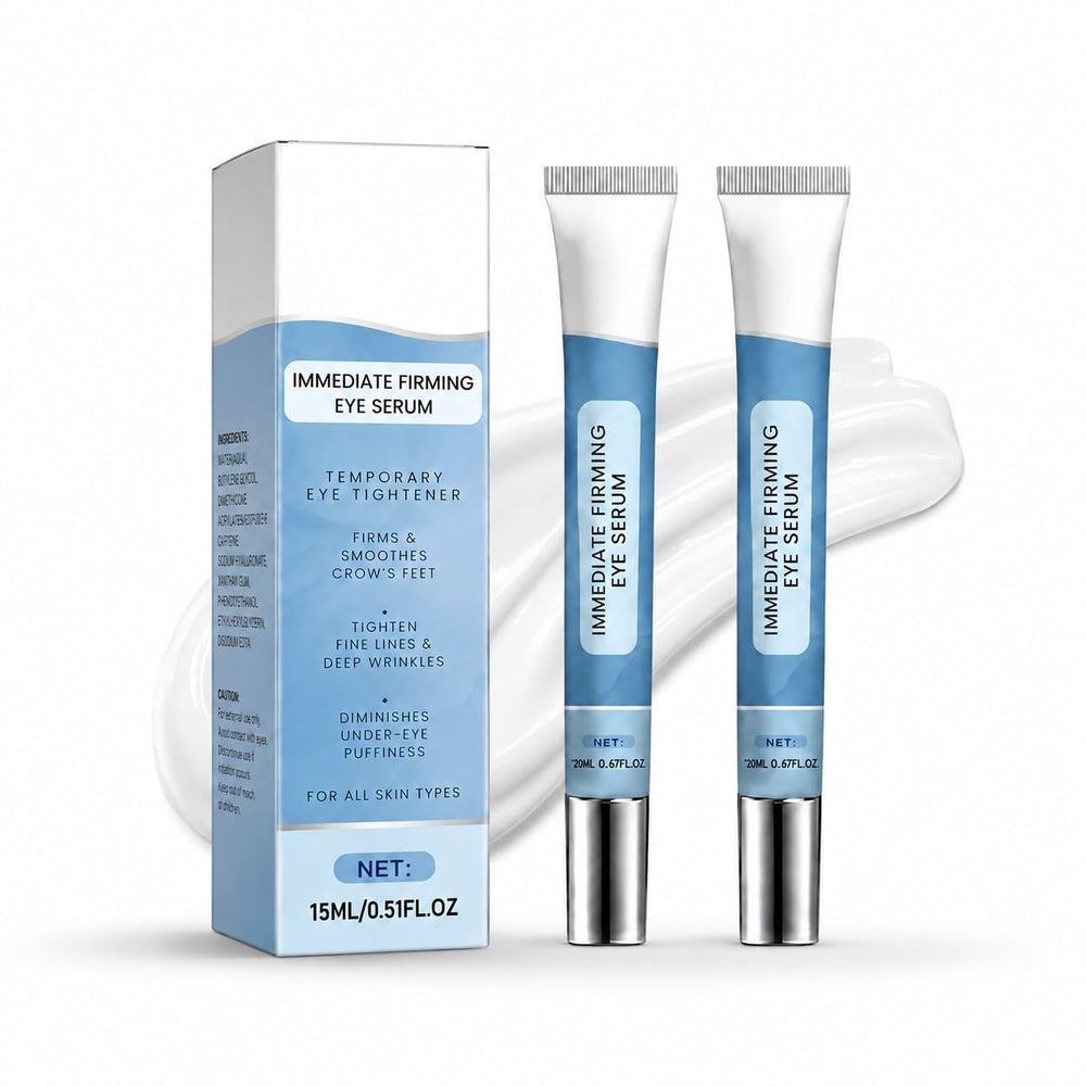 Shrandi front packaging showing two 10ml vials and benefit of instant firming