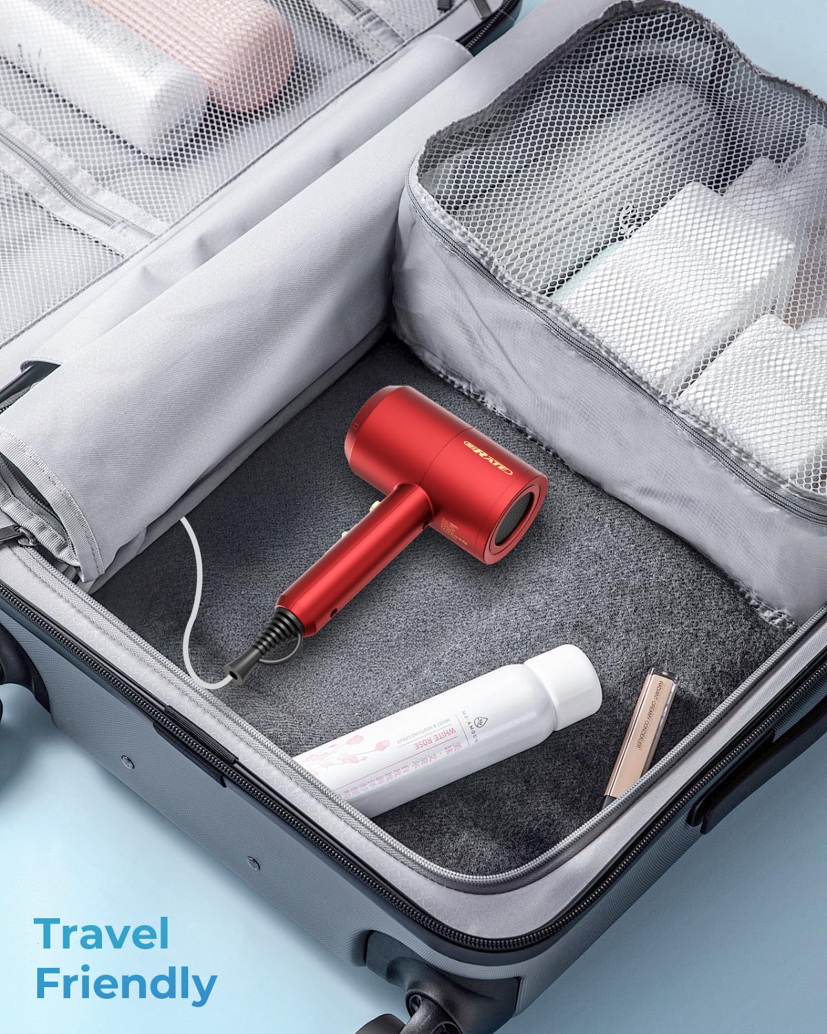 SHRATE controls and cord close-up for easy setting adjustments and convenience