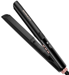 SHRATE front view of flat iron showing slim profile and wide plates for faster styling