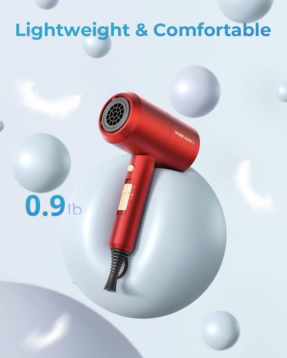SHRATE smoothing nozzle detail for targeted airflow and sleeker finish