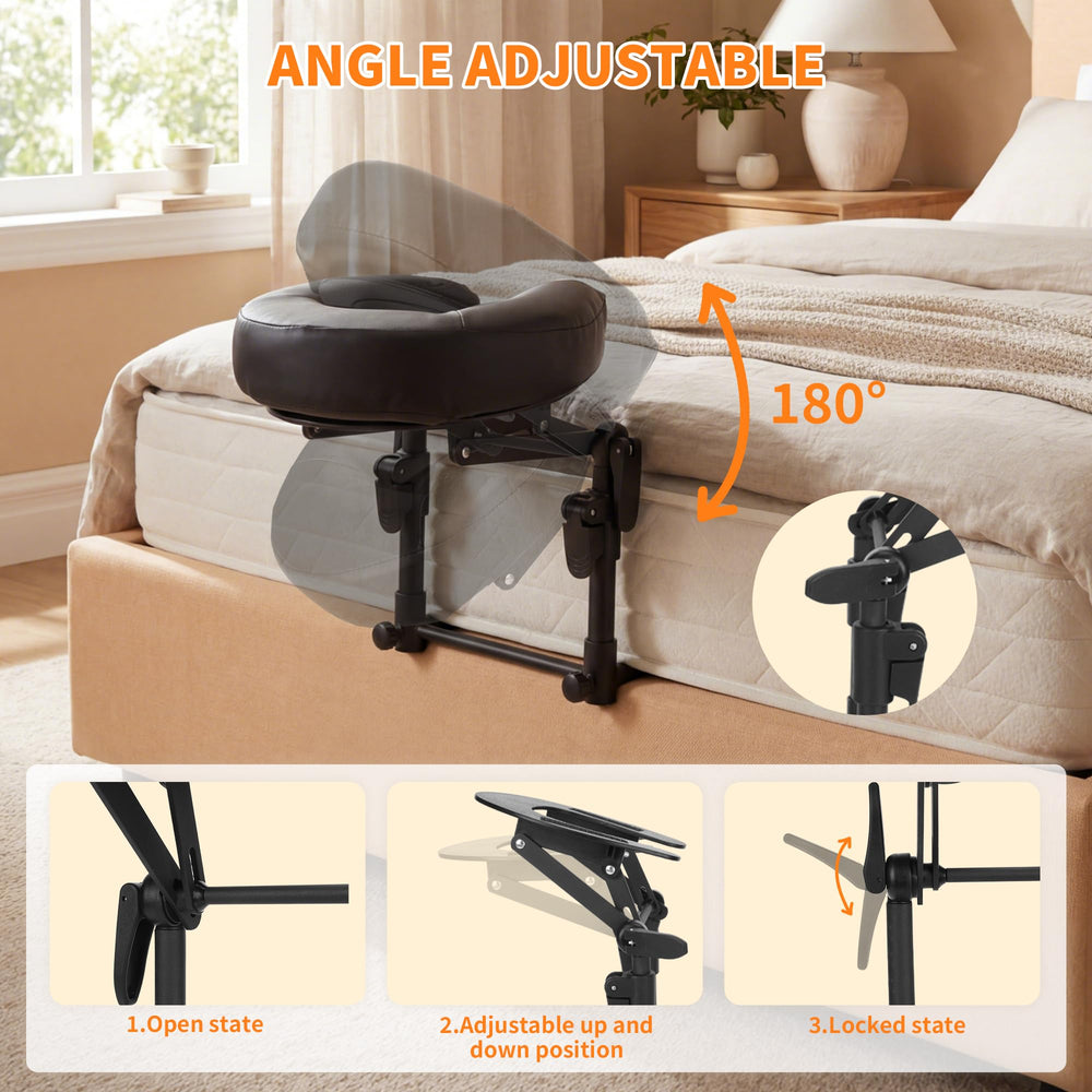 ShtNeeg installed on bed demonstrating quick setup and stability