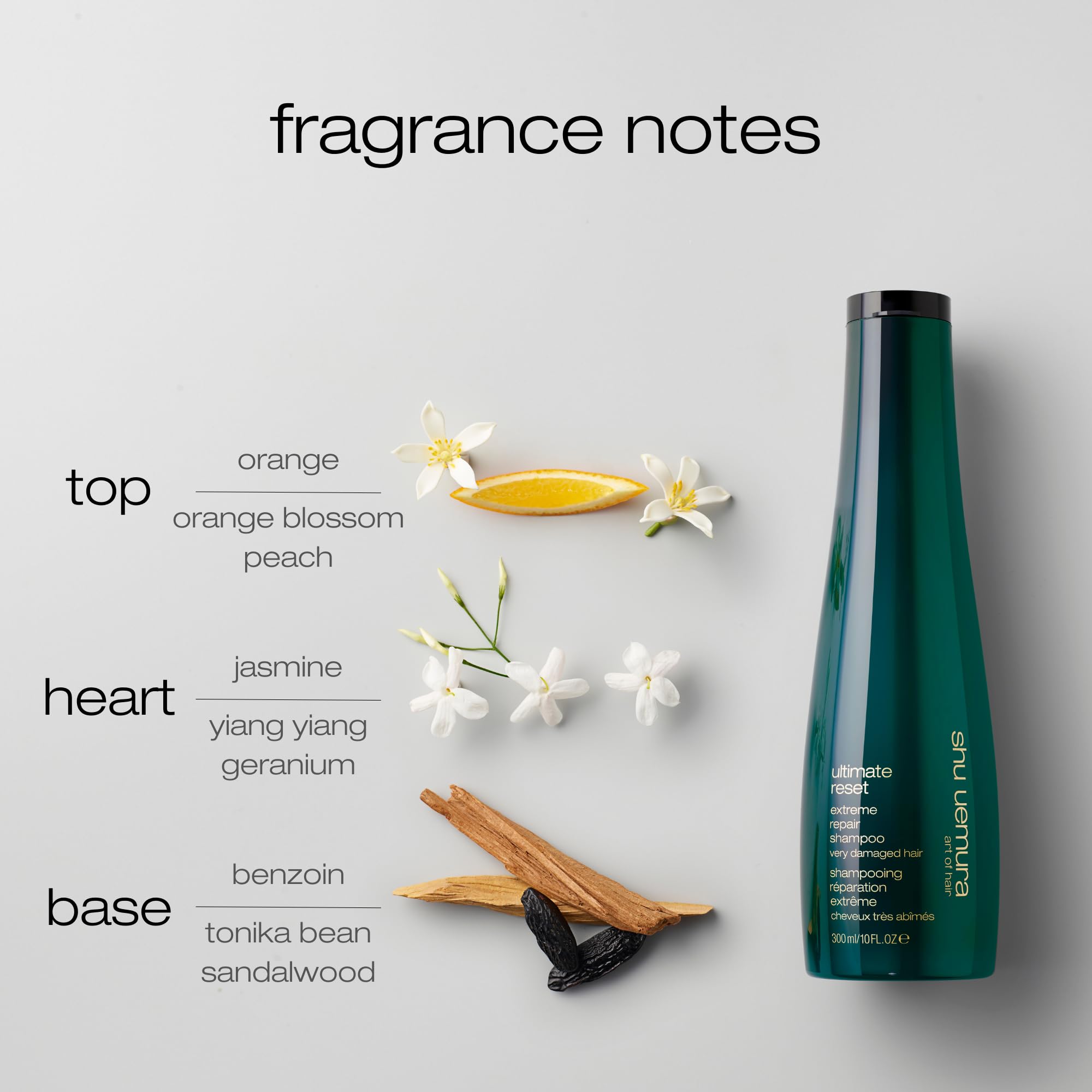 shu uemura back label detail displaying ingredients and usage benefit