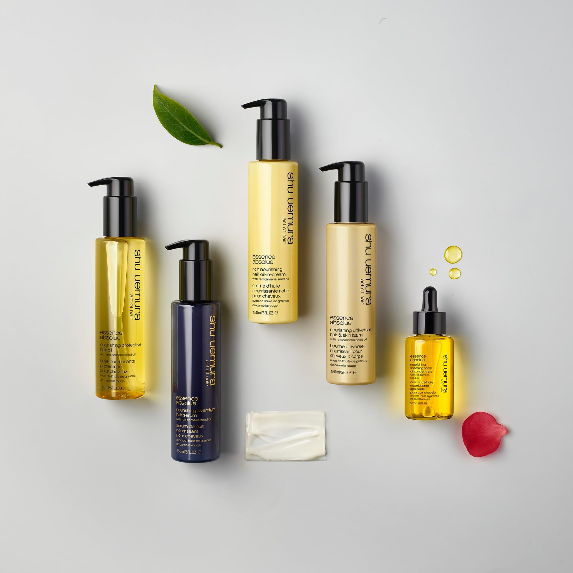 shu uemura art of hair before and after showing increased shine