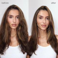 shu uemura art of hair oil texture on palm highlighting lightweight absorption and smooth finish