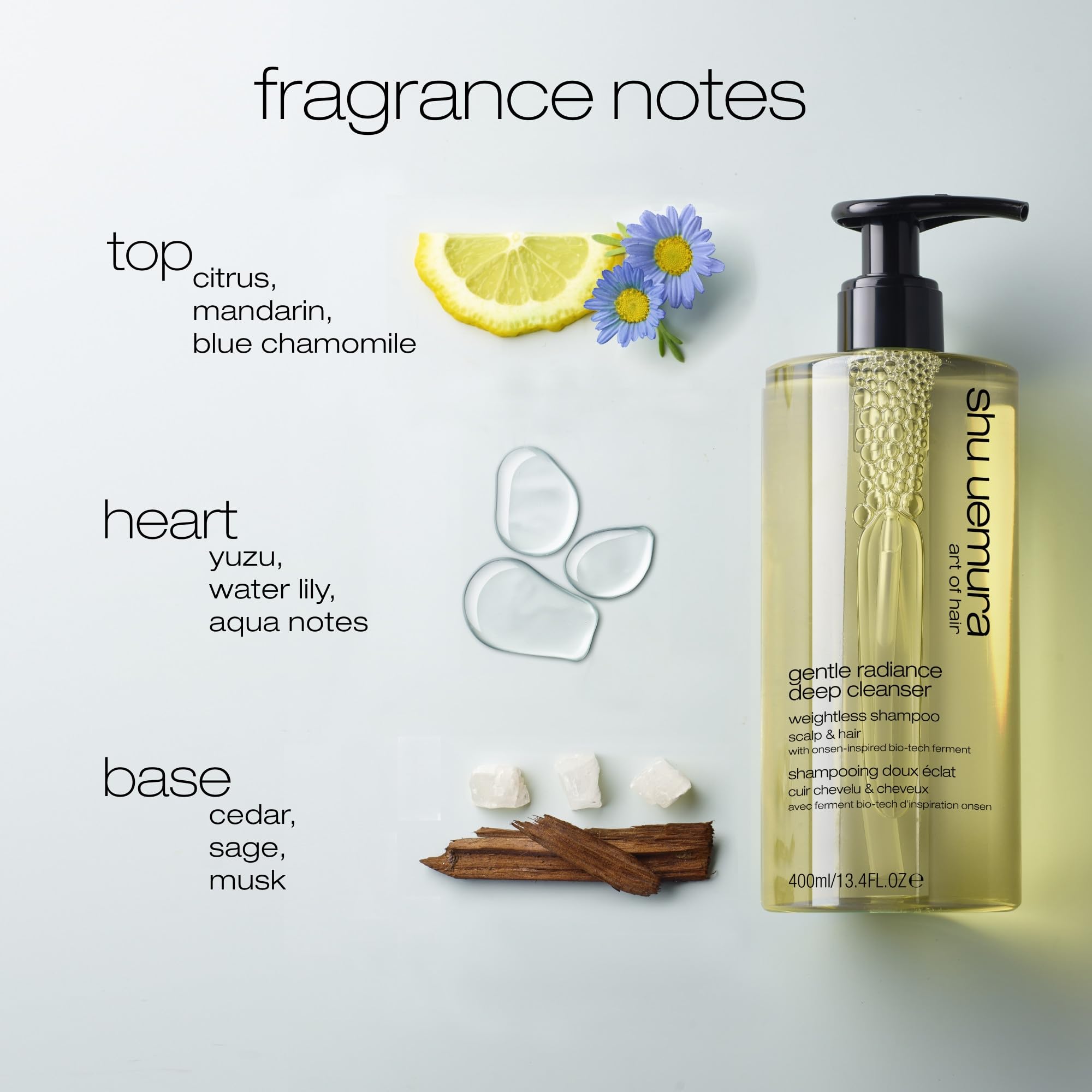 shu uemura art of hair ferment ingredient visual highlighting mineral-rich protection
