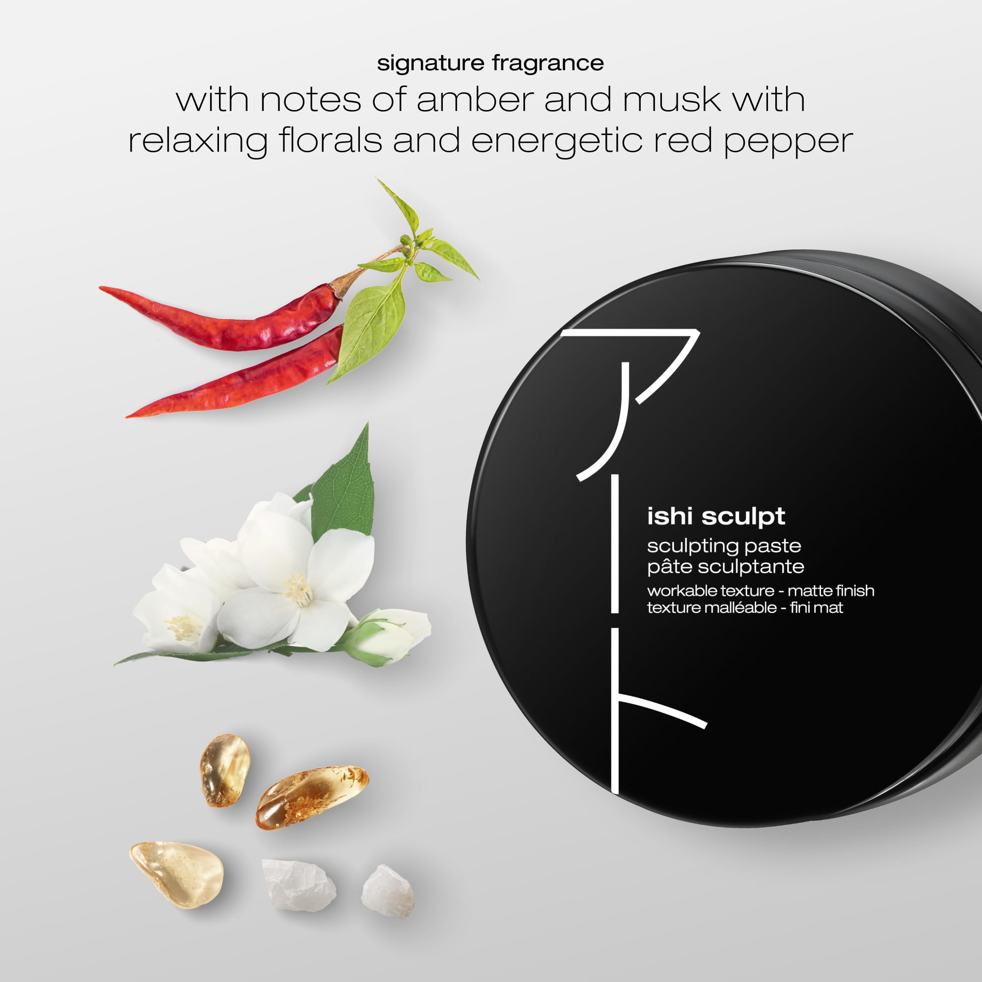shu uemura art of hair paste being applied to hair for instant definition and control