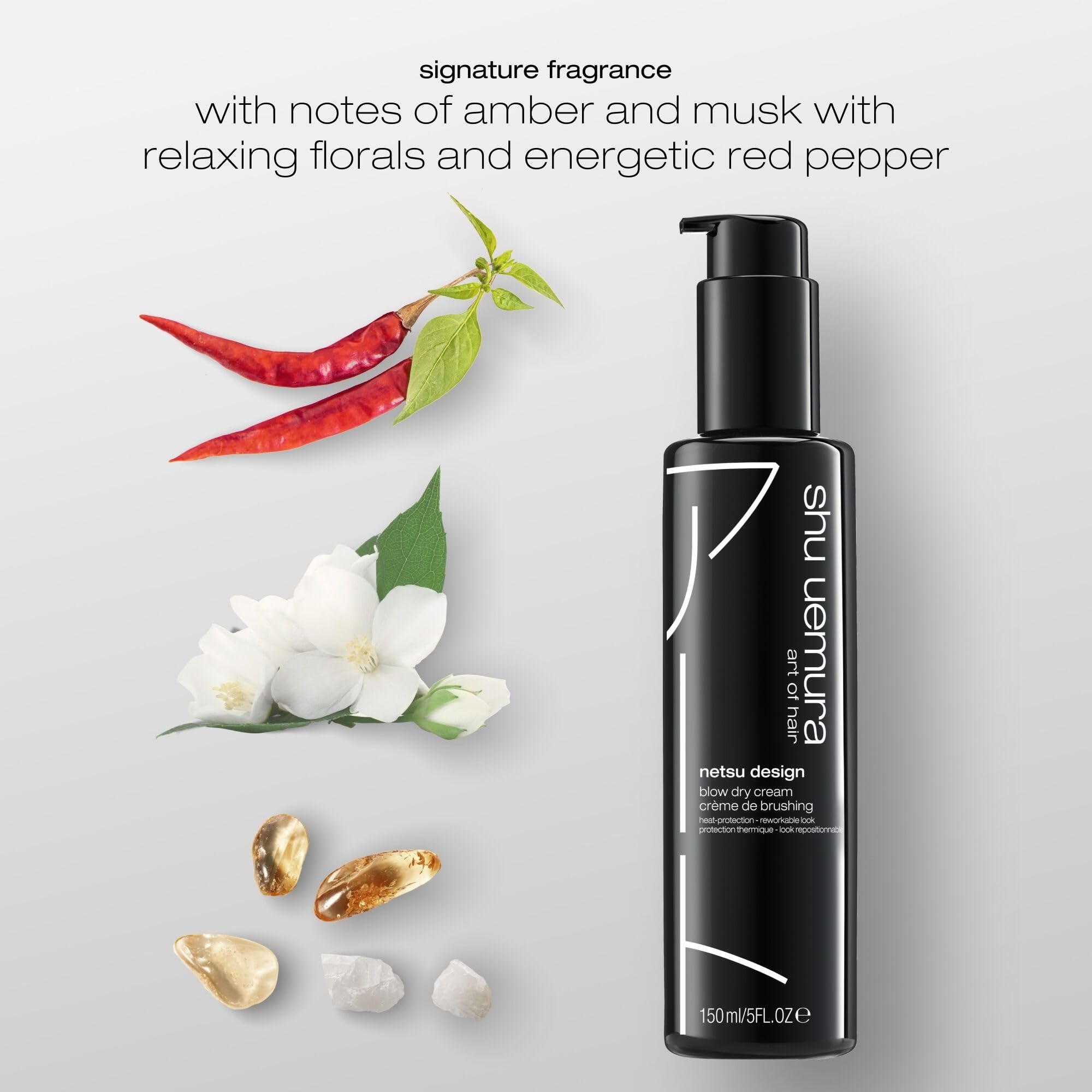 shu uemura art of hair blow-dry result showing lifted, volumized hair