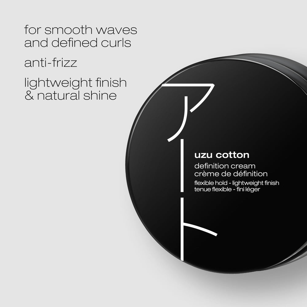 shu uemura cream texture closeup highlighting lightweight, creamy consistency for easy styling