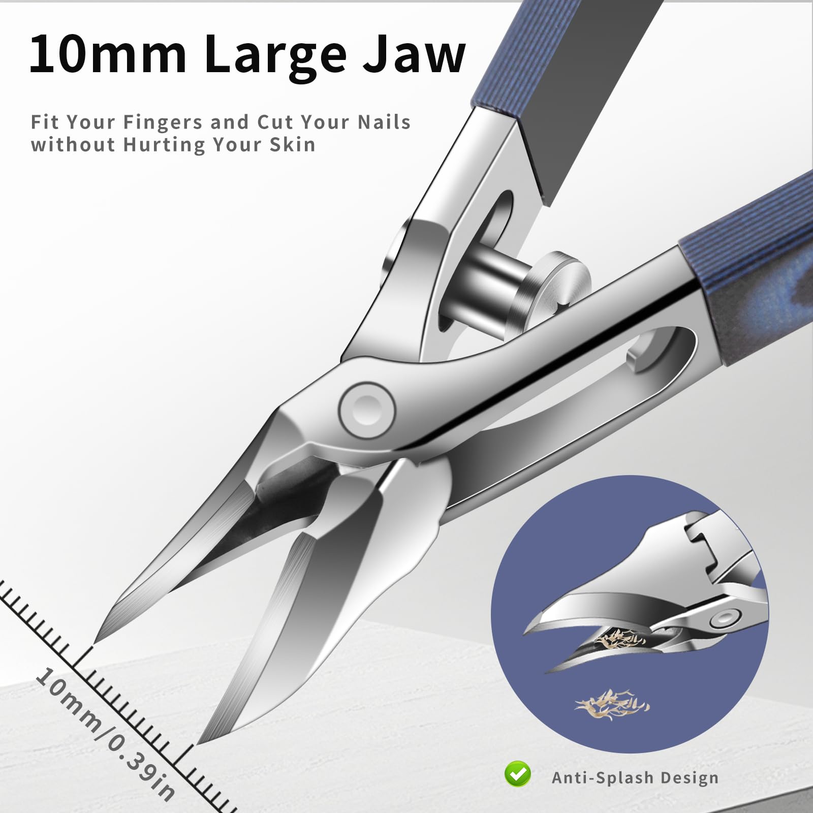 ShuangZ.X textured G10 handle close-up for secure non-slip grip