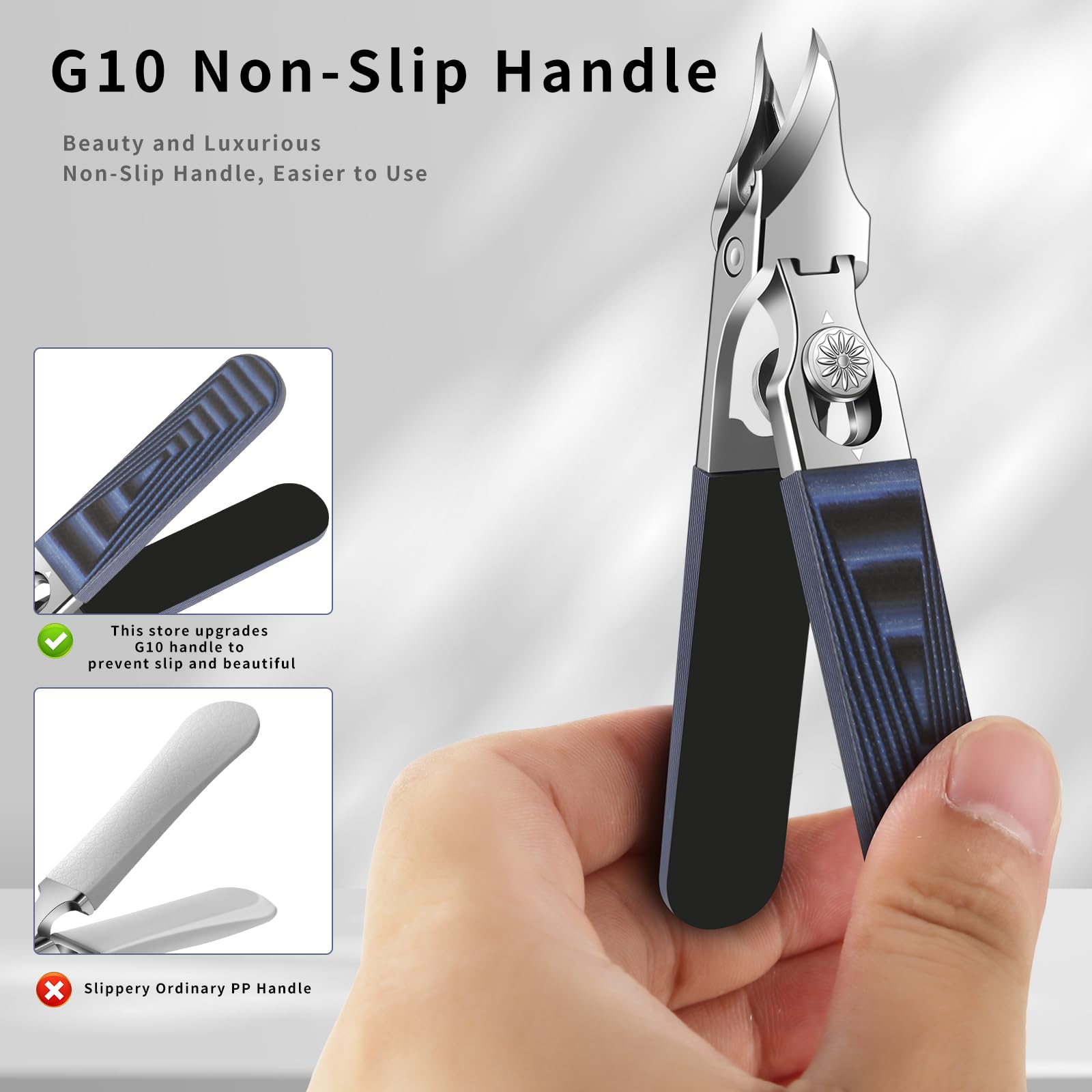 ShuangZ.X in use trimming a toenail to show control and accuracy