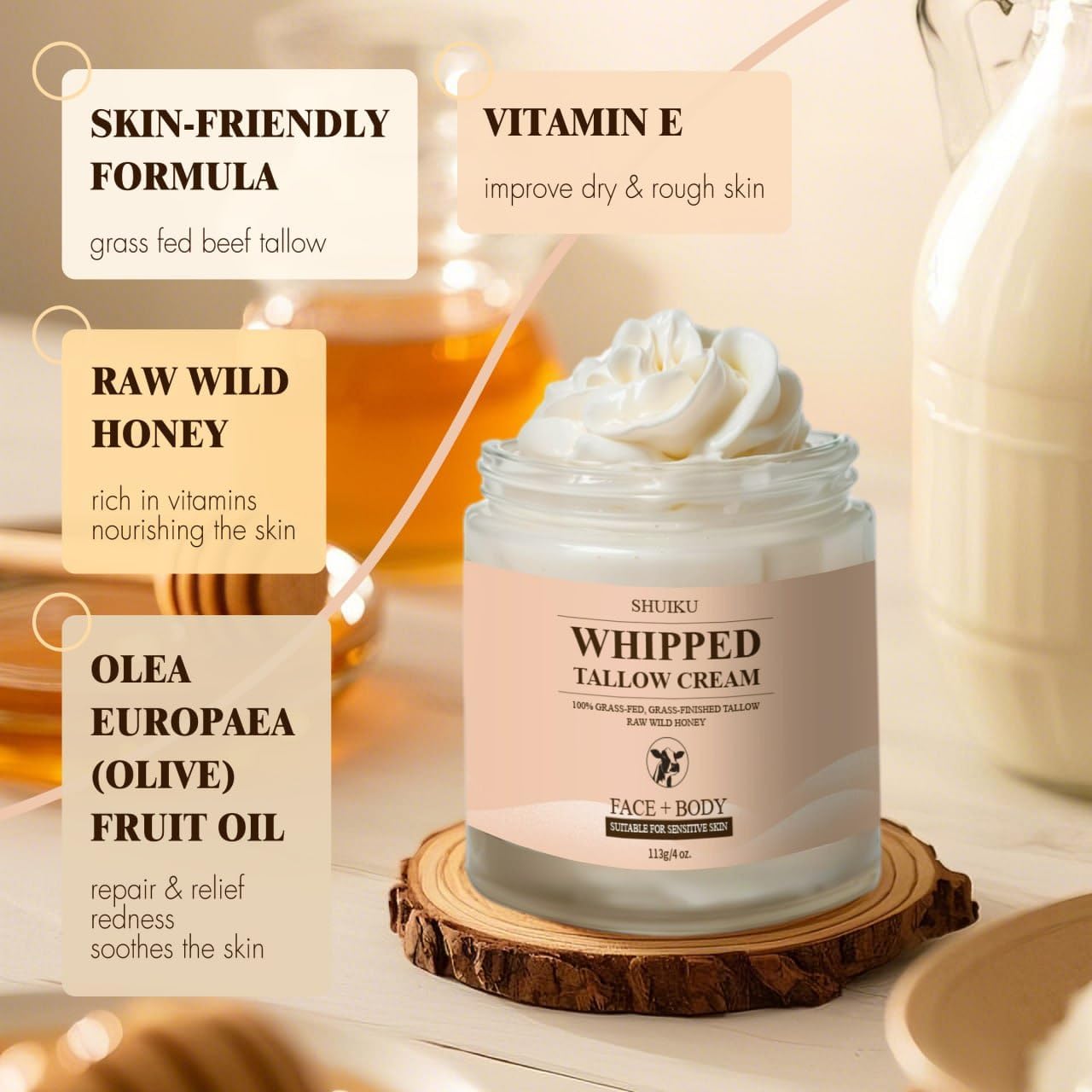 SHUIKU applying balm to hand to instantly restore moisture