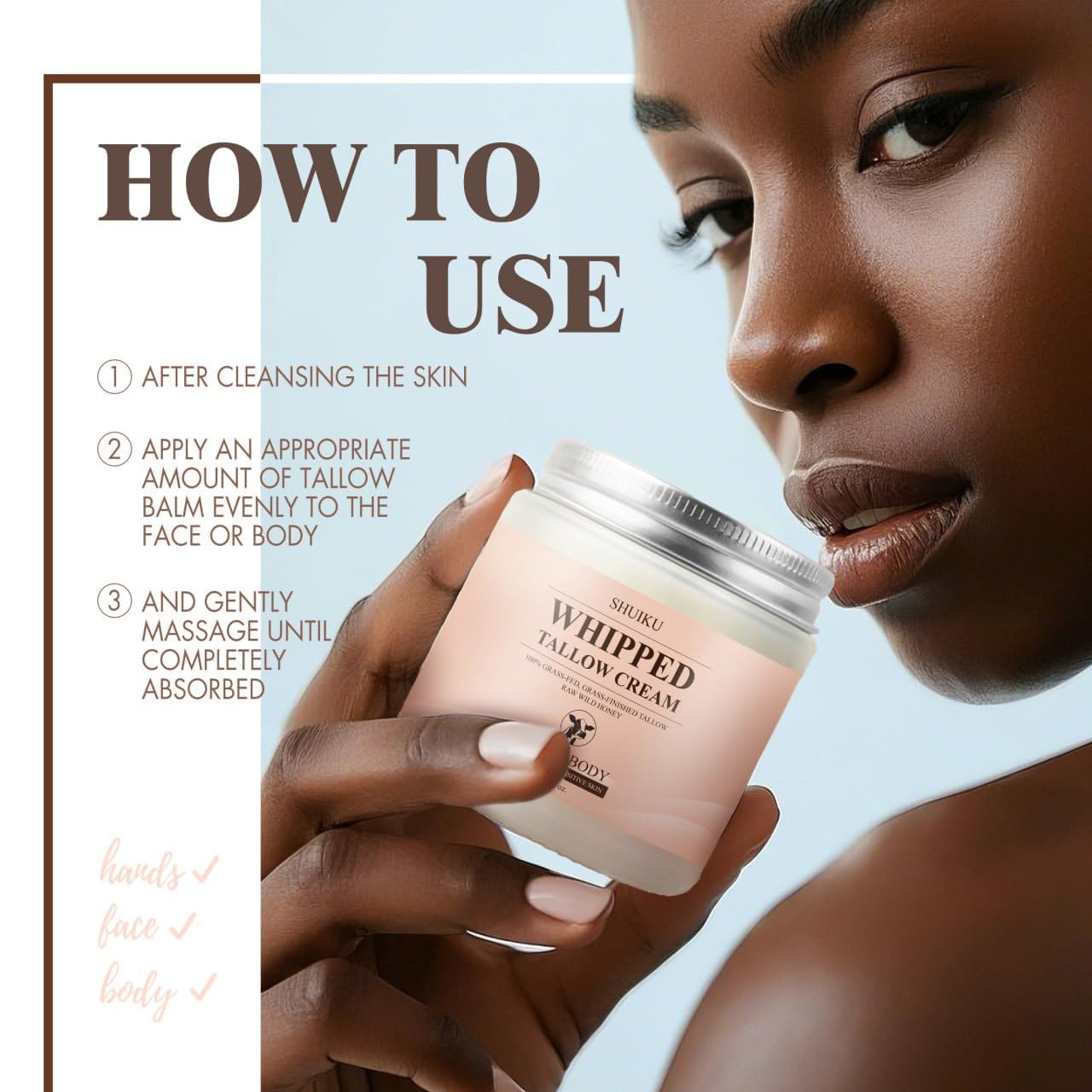 SHUIKU balm in a nighttime face care routine for deep hydration
