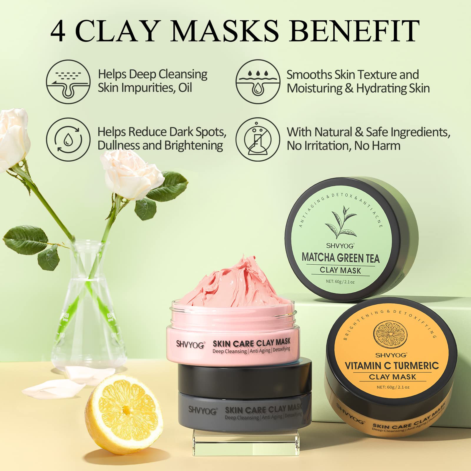SHVYOG Dead Sea mud mask texture detail highlighting mineral-rich cleansing benefits