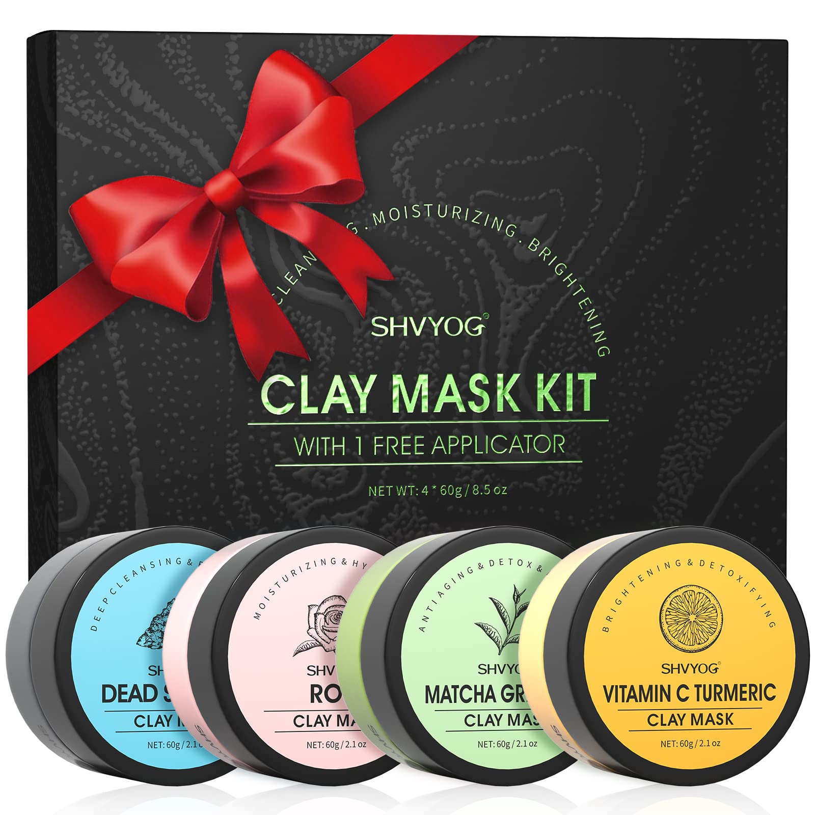 SHVYOG natural ingredient display with turmeric rose and tea showing botanical benefits