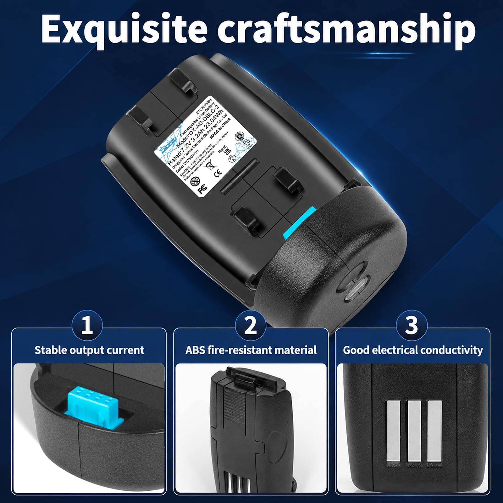 Sicimly battery inside a barber tool bag, ideal for mobile stylists and groomers
