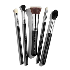 SIGMA BEAUTY front packaging view showing complete five-piece set benefit portability