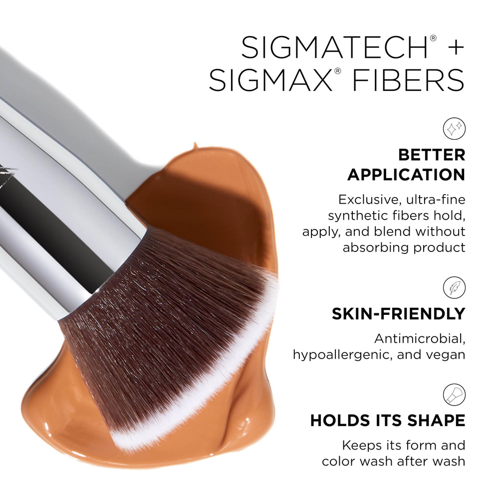 SIGMA BEAUTY pencil-liner brush detail showing tapered tip for accurate lining