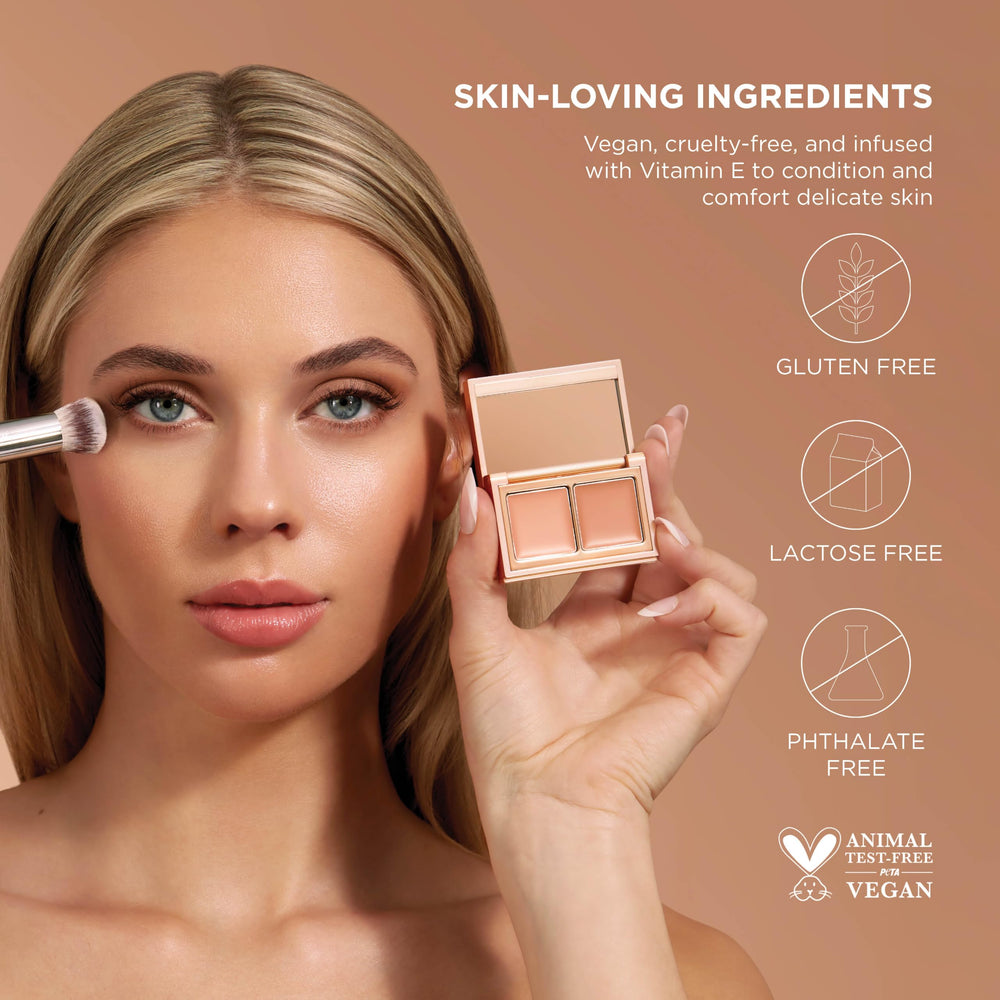 SIGMA BEAUTY open duo showing both cream shades and easy customization benefit