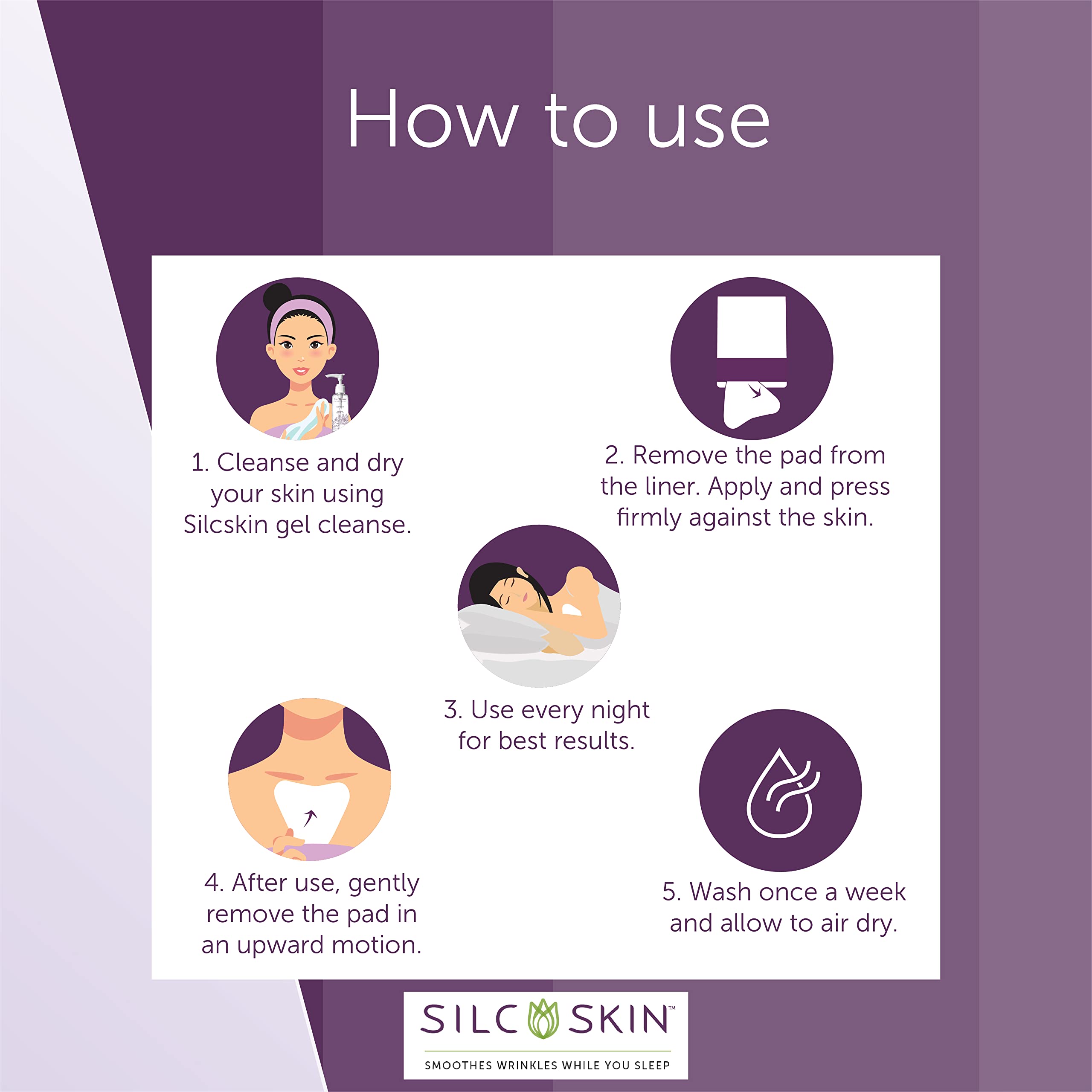 Silc Skin demonstration washing pad to show reusable care benefit