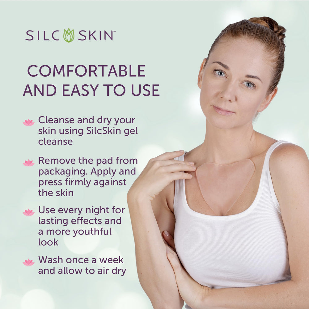 Silc Skin pads being rinsed showing easy cleaning and long-term use benefit