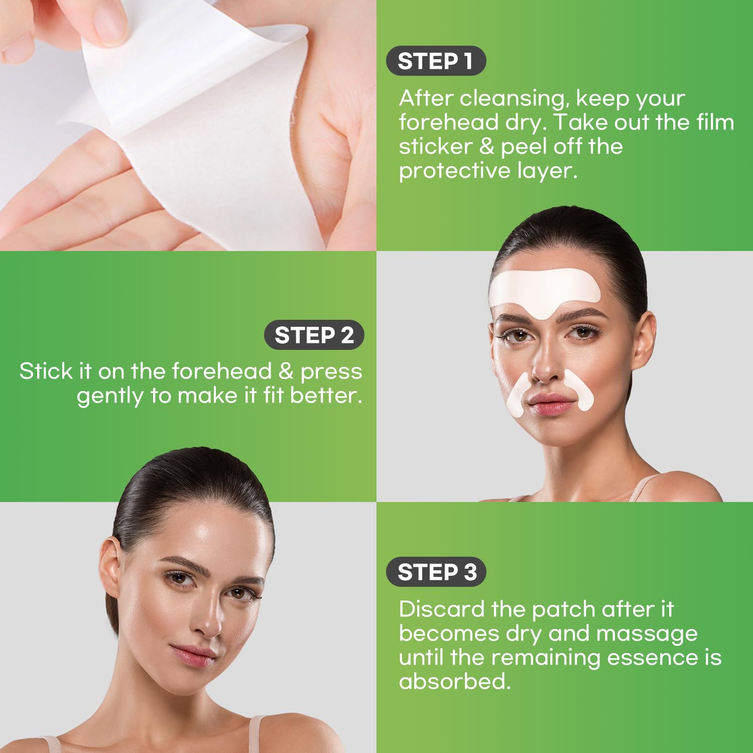 SILKDERMIS patch worn overnight in bedroom setting for hydrating effect