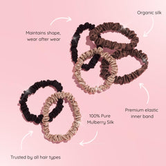 Silkie close-up of Mulberry silk texture, silky finish reduces friction