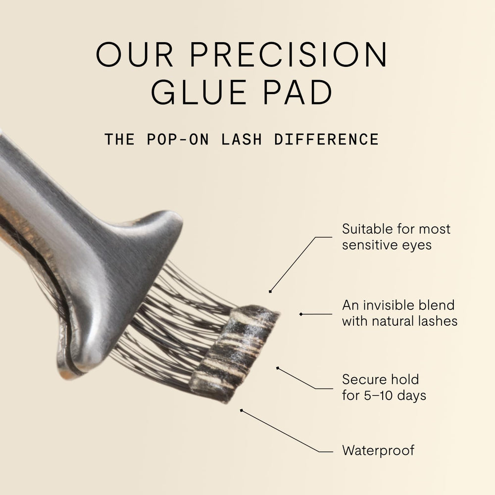 Silly George adhesive pad detail highlighting quick one-step application