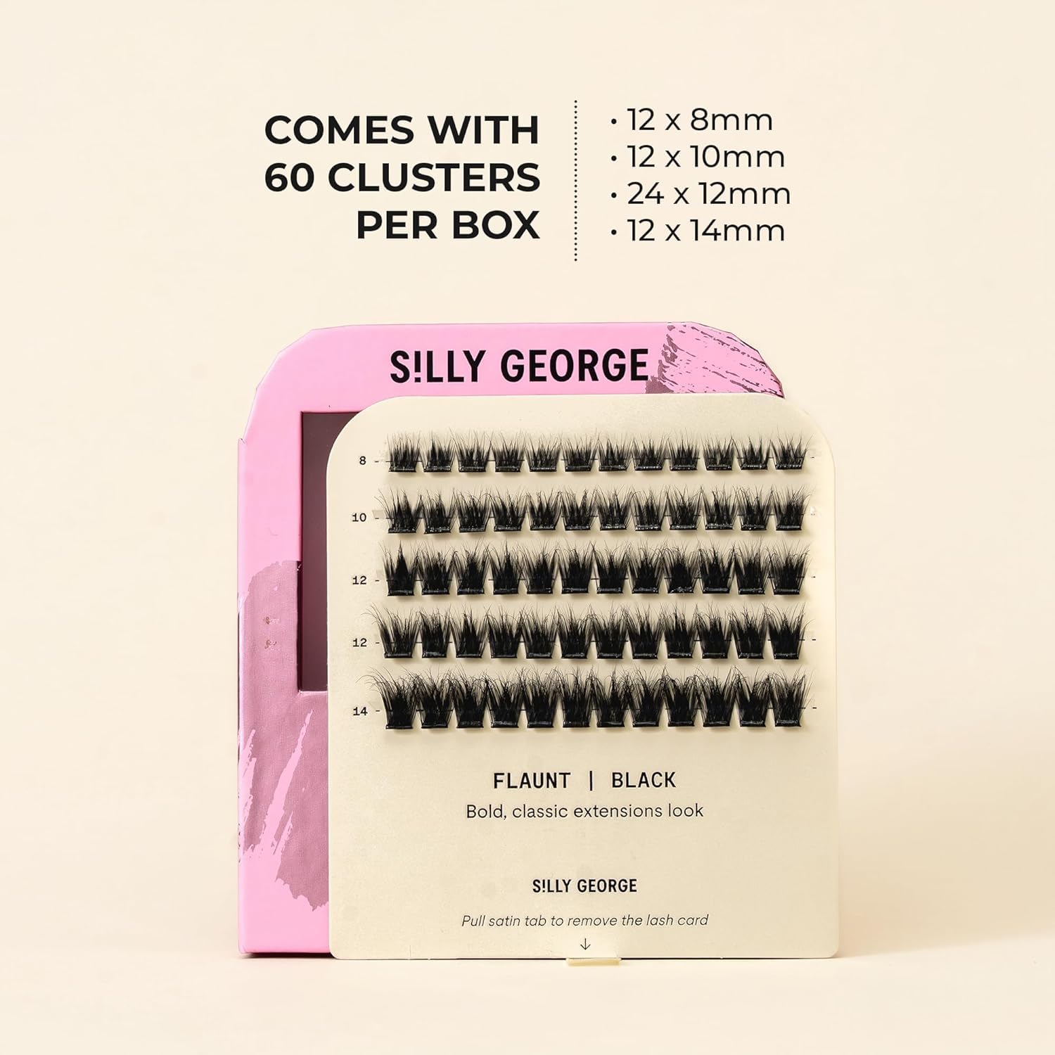 Silly George clear band detail showing discreet, comfortable hold