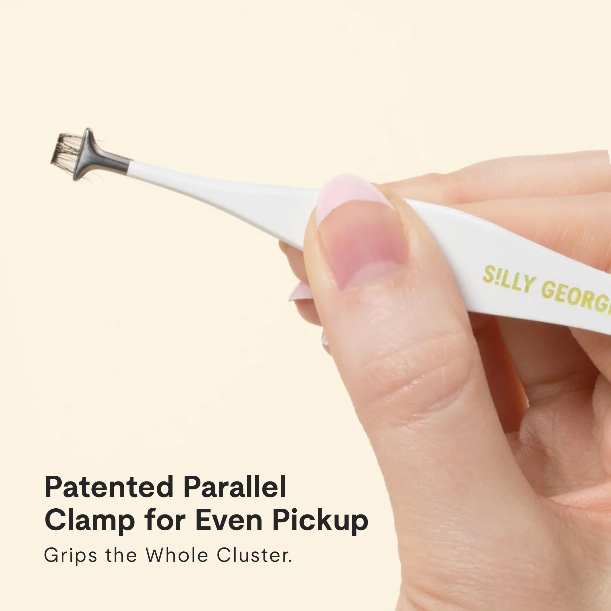 Silly George close-up of hammerhead tip highlighting parallel clamp benefit