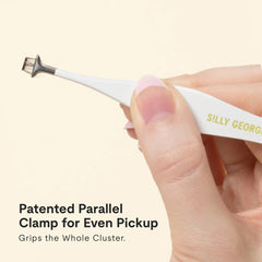Silly George close-up of hammerhead tip highlighting parallel clamp benefit