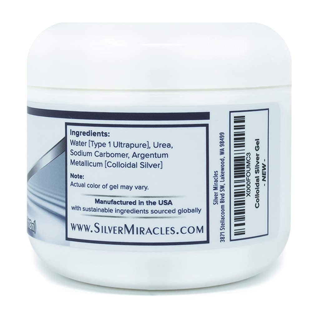 Silver Miracles applied to forearm demonstrating soothing, cooling benefit