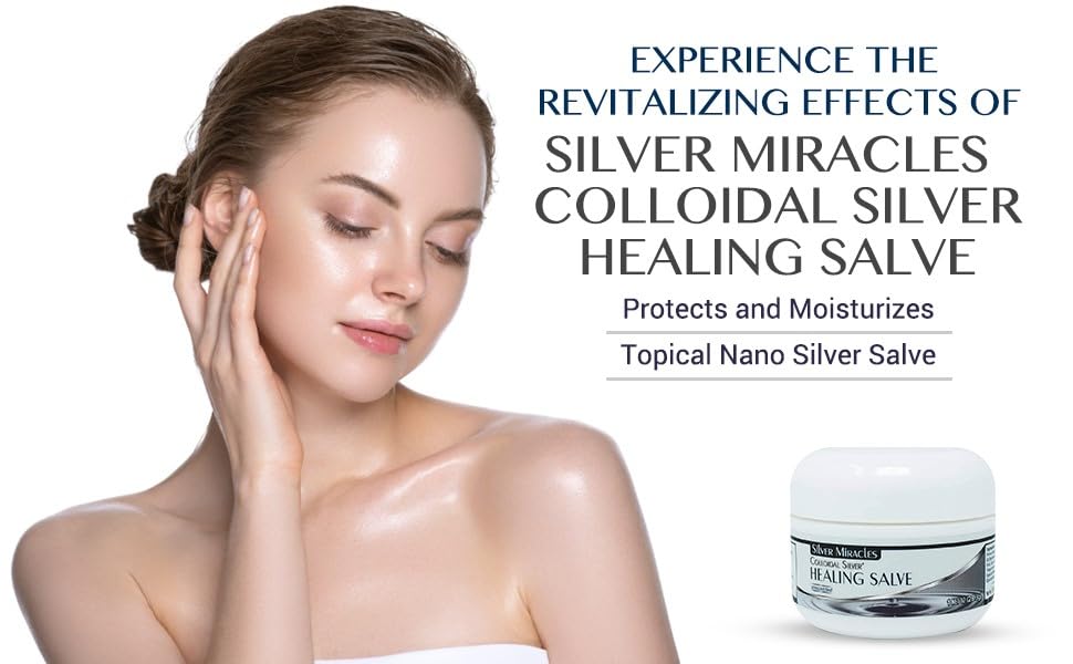 Silver Miracles label close-up listing ingredients and preservative-free benefit