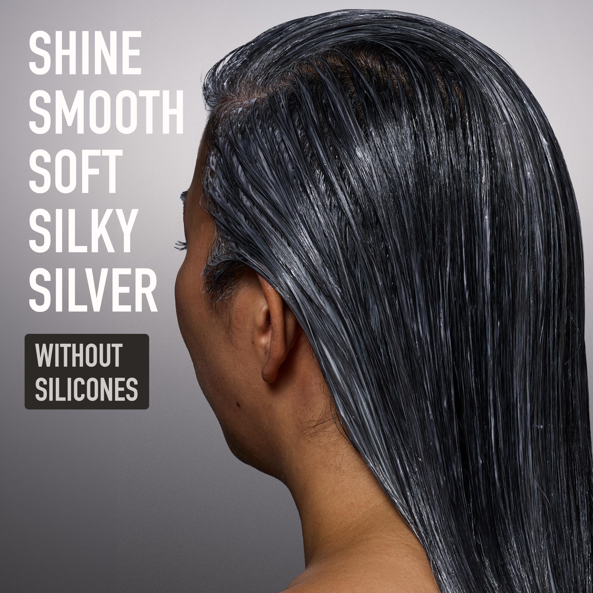 Silverist ingredient callouts showing hyaluronic acid and rice protein benefits