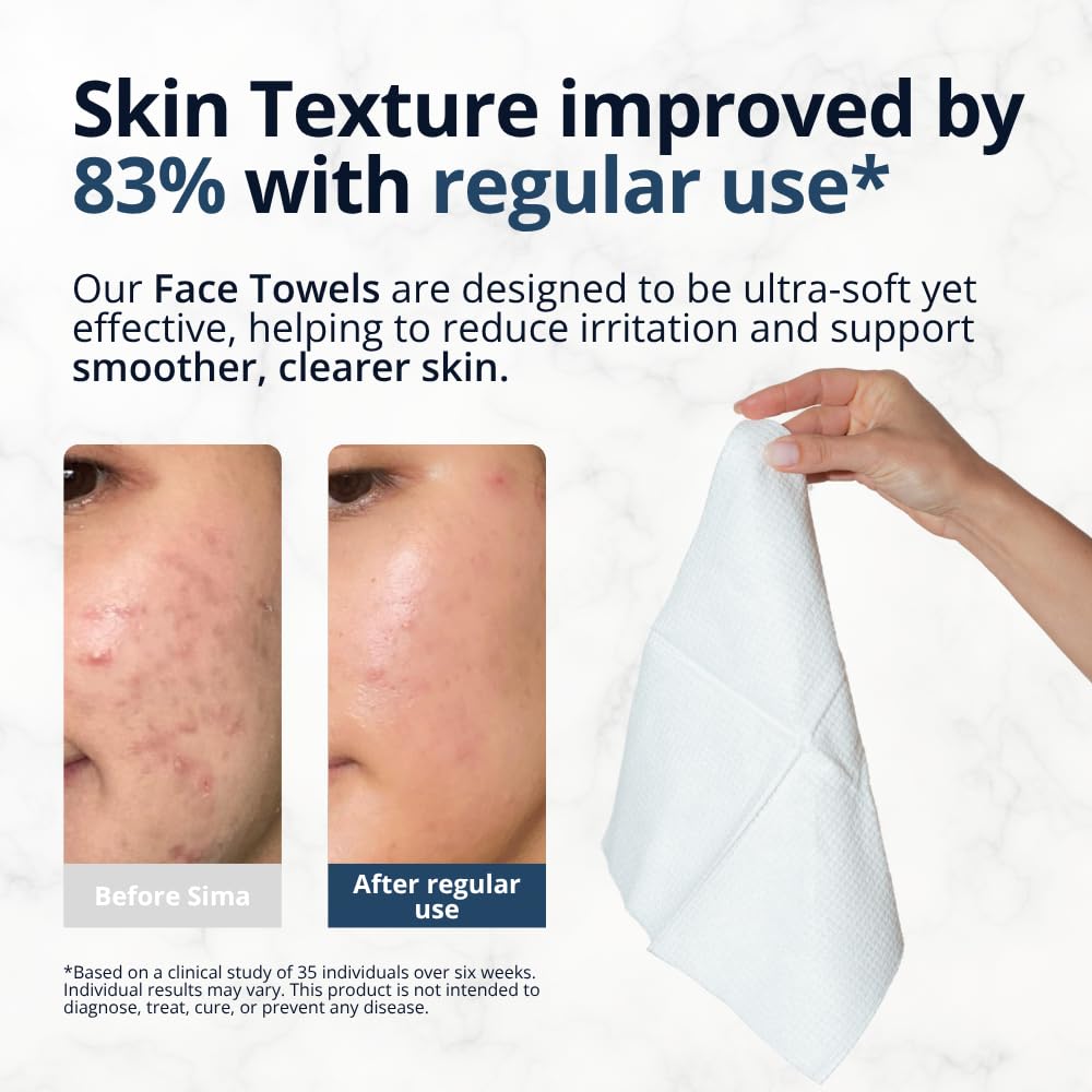 SIMA close-up of 100% cotton texture highlighting softness and absorbency