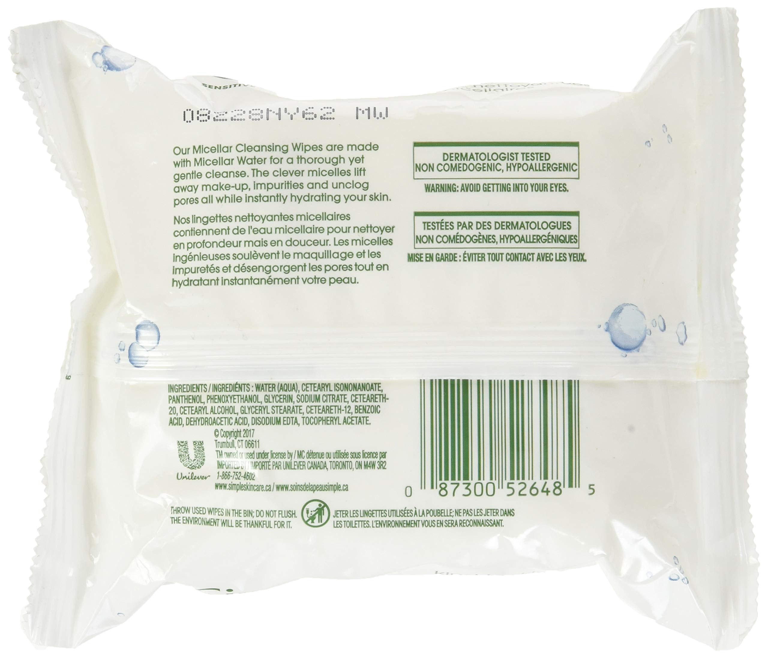 Simple wipe fabric close-up highlighting soft texture and hydrating micellar formula benefit