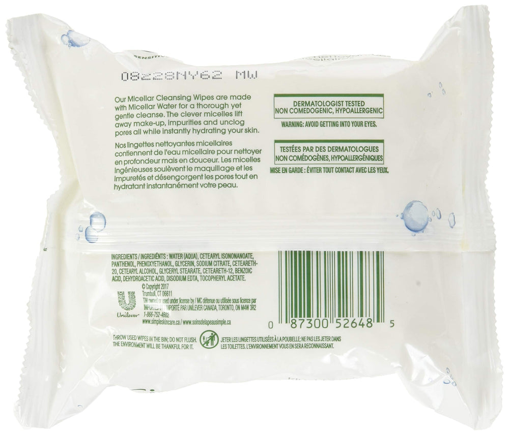 Simple wipe fabric close-up highlighting soft texture and hydrating micellar formula benefit