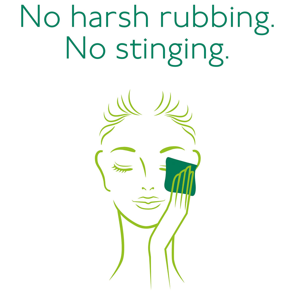 Back label of Simple wipes highlighting ingredients and no artificial perfume benefit