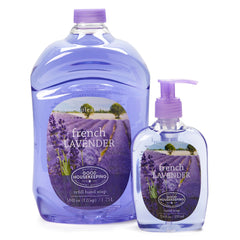 Simple Pleasures front packaging showing pump and refill, clear value