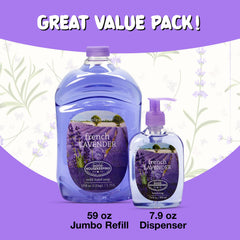 Simple Pleasures refill jug side view, long-lasting supply benefit