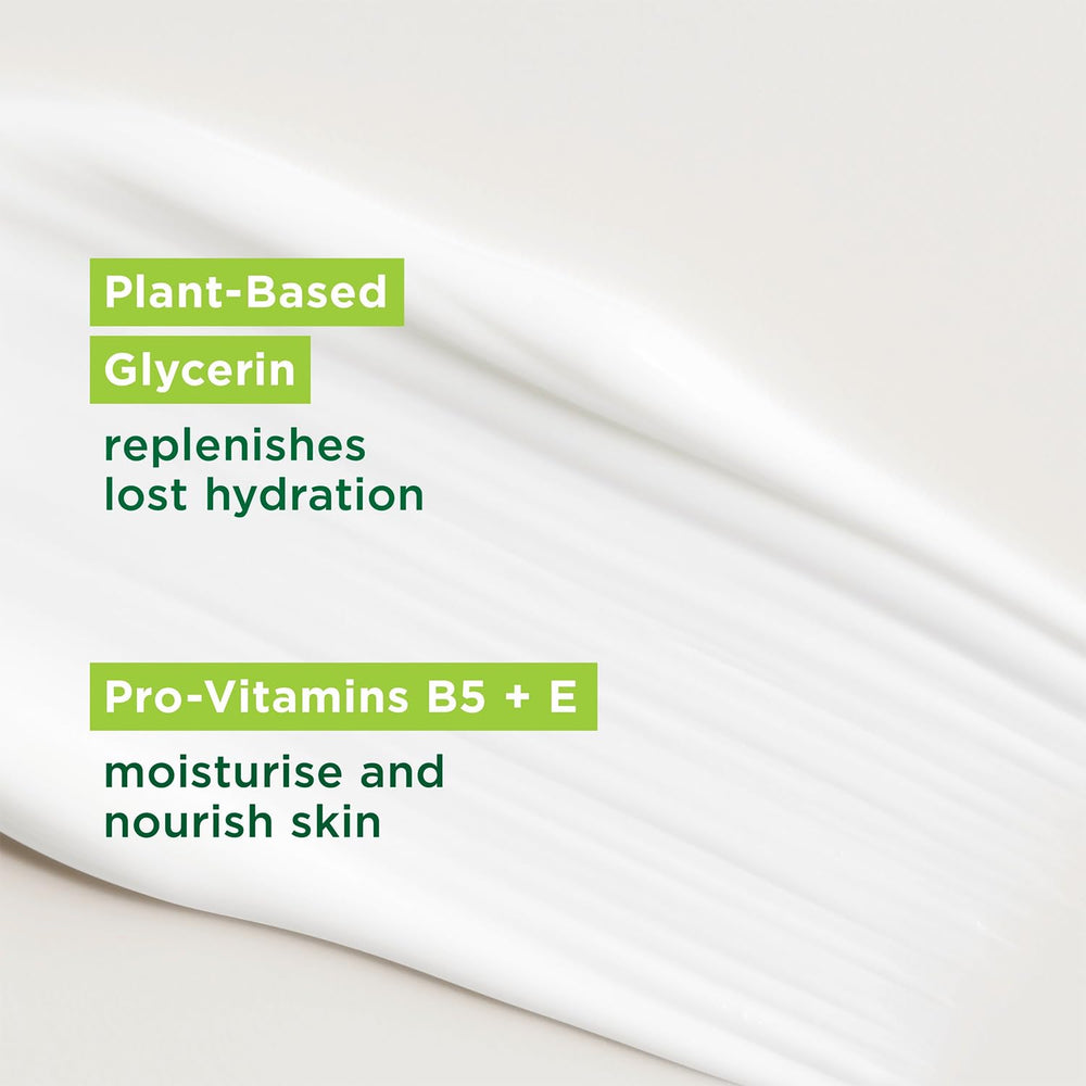Simple replenishing rich bathroom lifestyle showing everyday use and gentle formula benefit