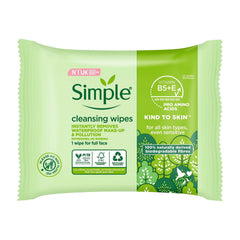 Simple open pack with a pulled wipe for convenient single use