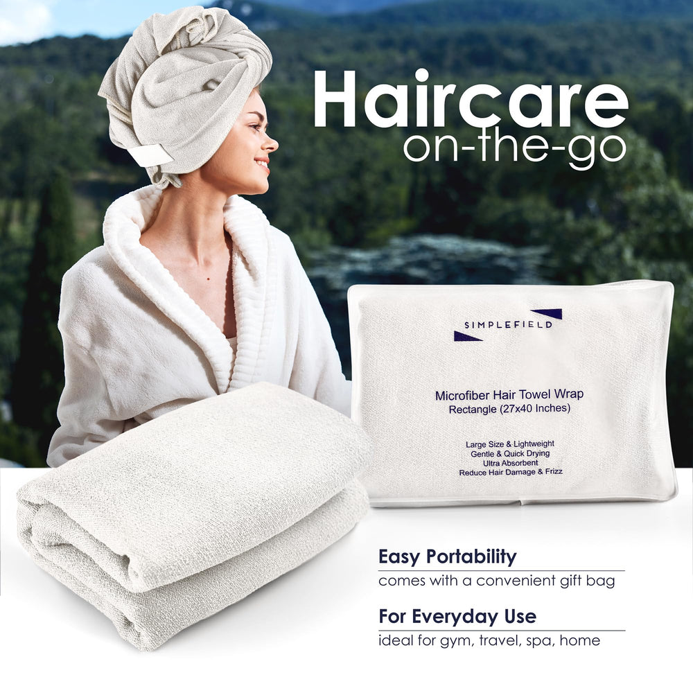 SimpleField carry bag with towel packed for travel convenience and cleanliness