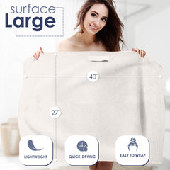 SimpleField microfiber texture close-up highlighting fast absorbency benefit