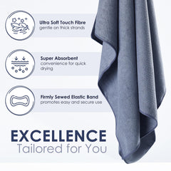 SimpleField close-up of elastic loop securing hair for slip-free wear benefit