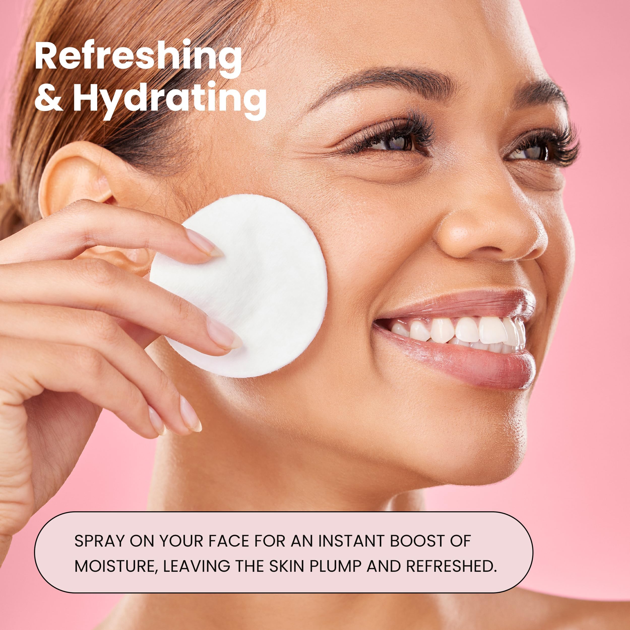 Simplified Skin mist setting makeup for a dewy, non-sticky finish