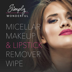 Simply Wonderful wipe in hand demonstrating easy single-use convenience