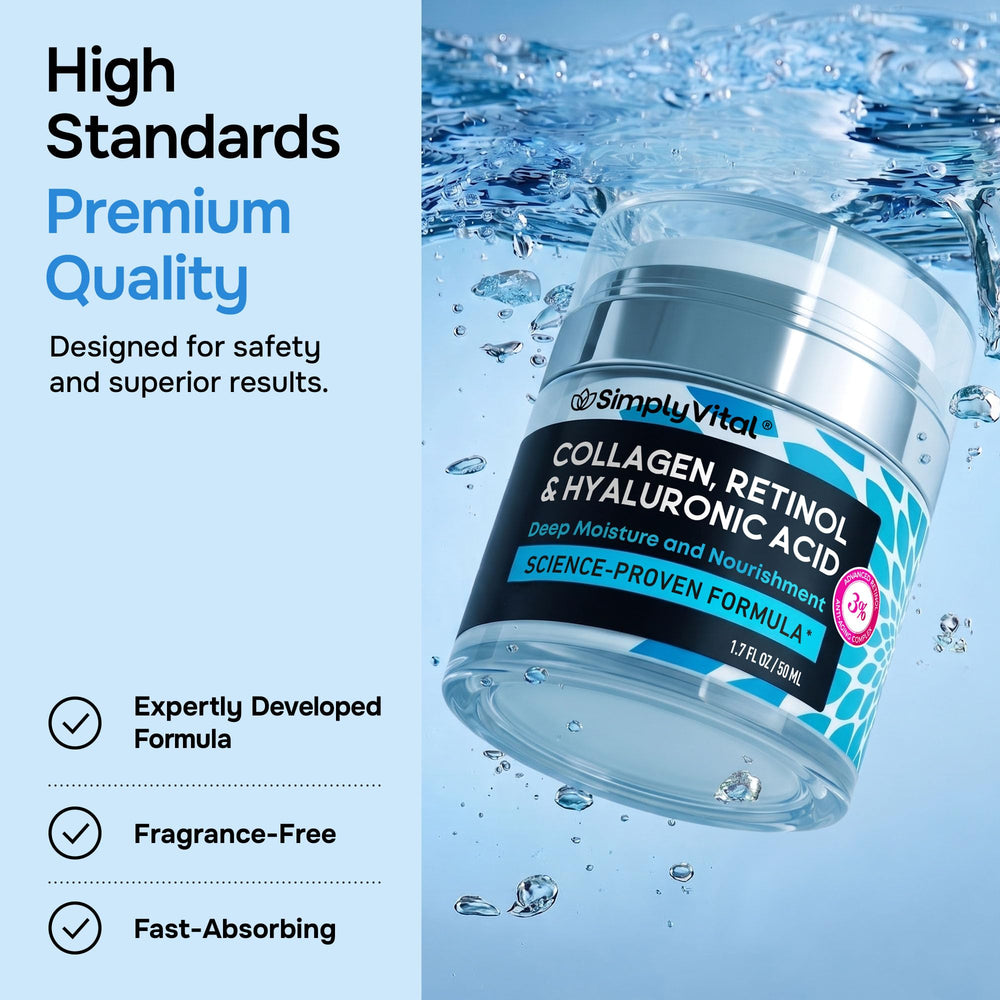 SimplyVital label close-up listing key ingredients for transparent formulation